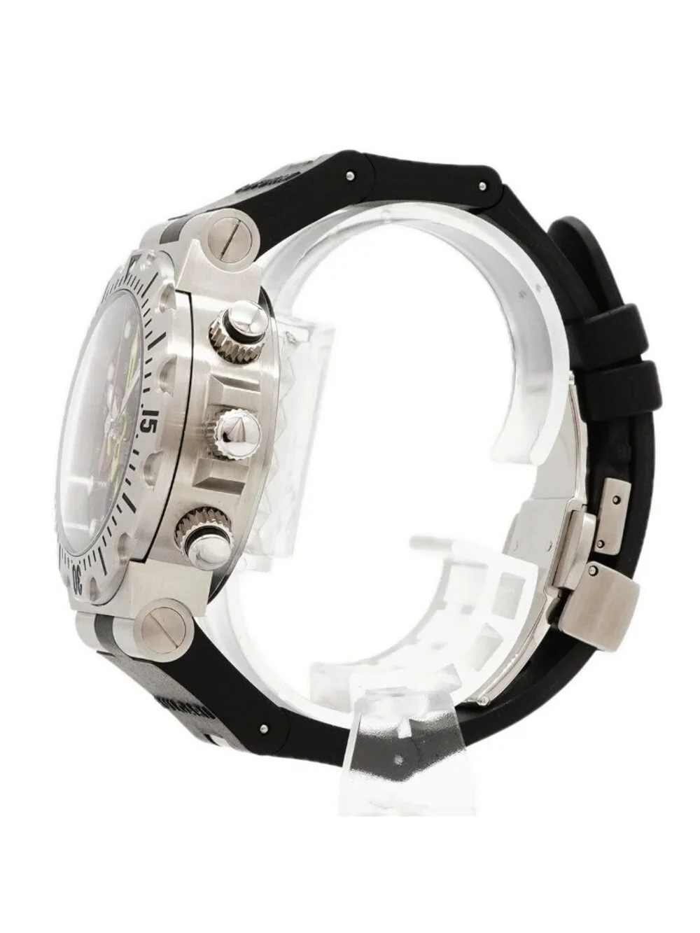 Bvlgari Bulgari Diagono Scuba Flyback Black Dial Watch